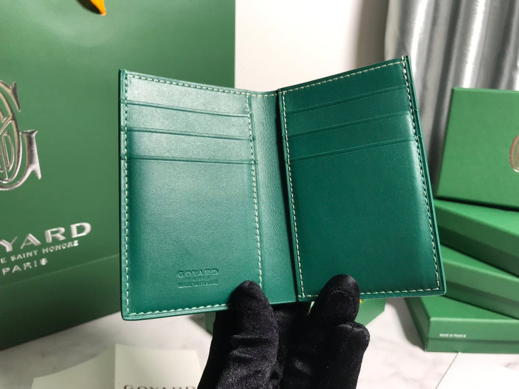 Goyard Saint-Pierre Card Wallet 5052 Calfskin Green