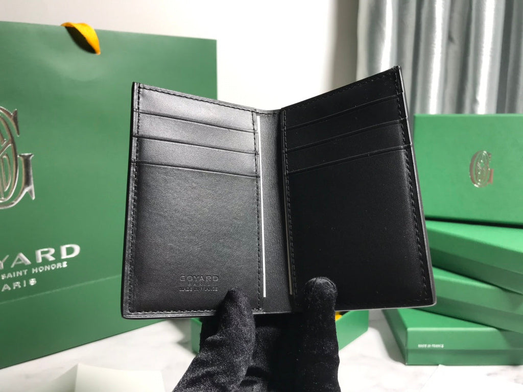 Goyard Saint-Pierre Card Wallet 5052 Calfskin Black