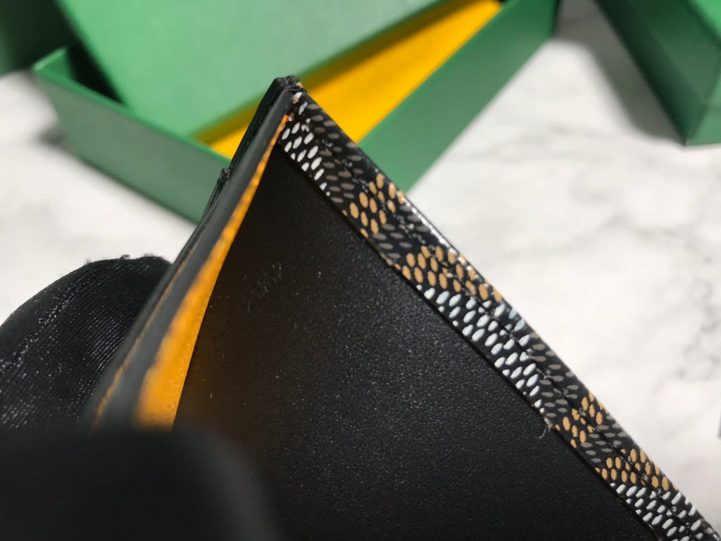 Goyard Saint-Pierre Card Wallet 5052 Calfskin Black