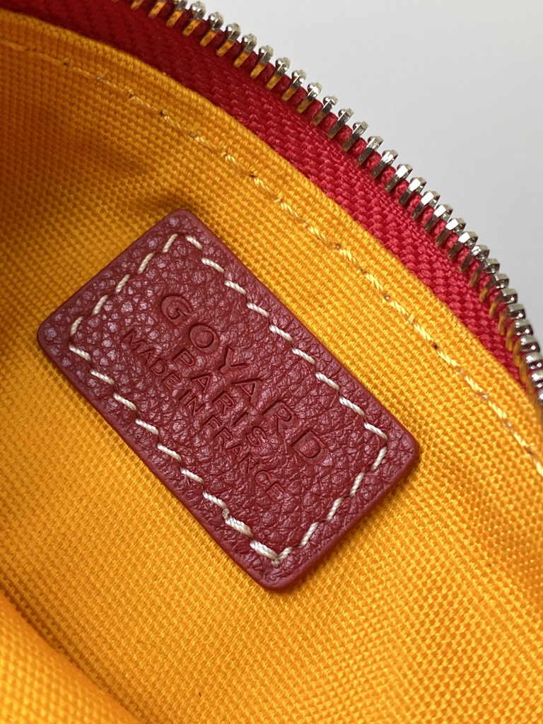 Goyard Sénat Nano Key Pouch 3317 Red Goyardine Canvas
