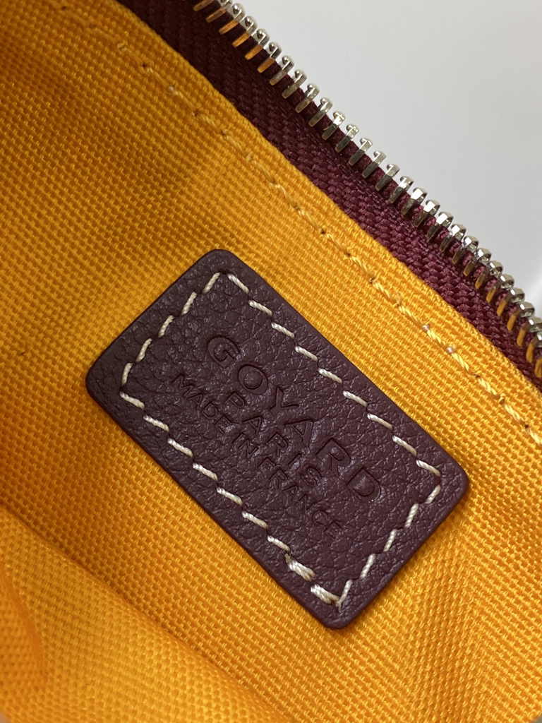 Goyard Sénat Nano Key Pouch 3317 Wine Red Goyardine Canvas