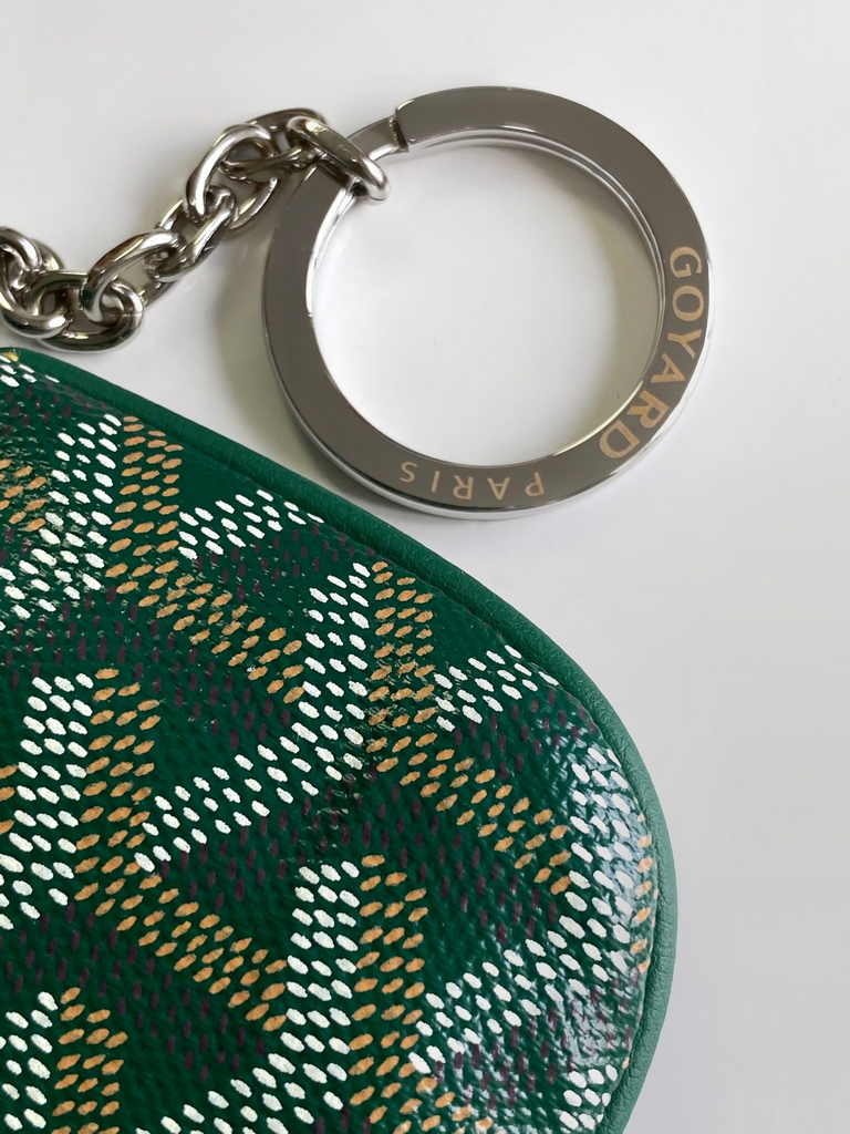 Goyard Sénat Nano Key Pouch 3317 Green Goyardine Canvas