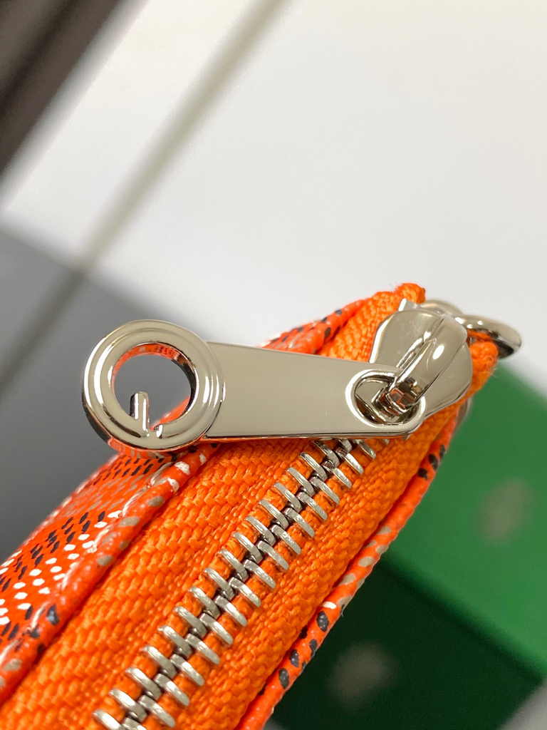 Goyard Sénat Nano Key Pouch 3317 Orange Goyardine Canvas