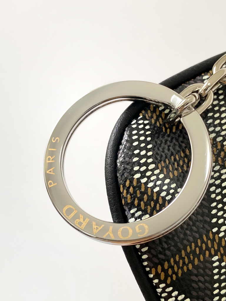 Goyard Sénat Nano Key Pouch 3317 Black Goyardine Canvas