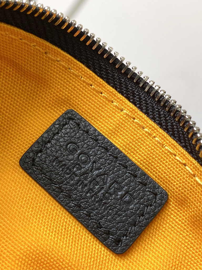 Goyard Sénat Nano Key Pouch 3317 Black Goyardine Canvas