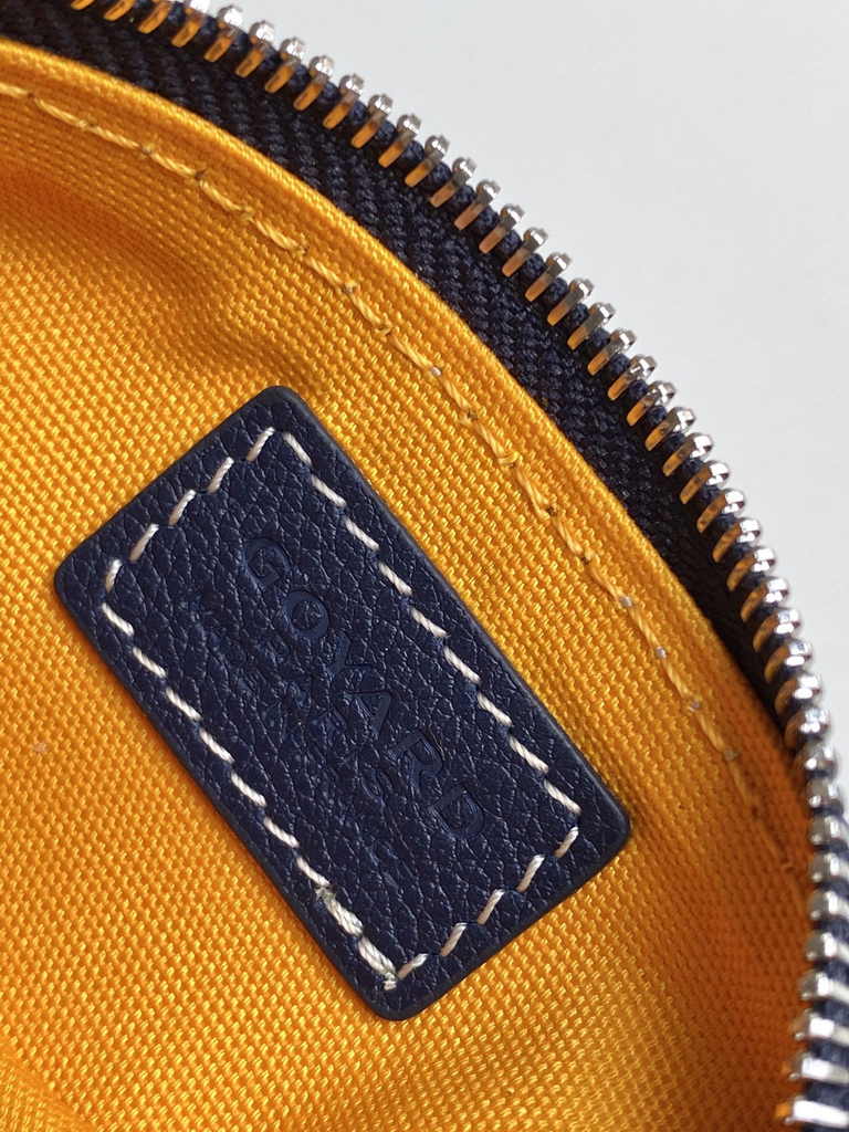 Goyard Sénat Nano Key Pouch 3317 Navy Blue Goyardine Canvas