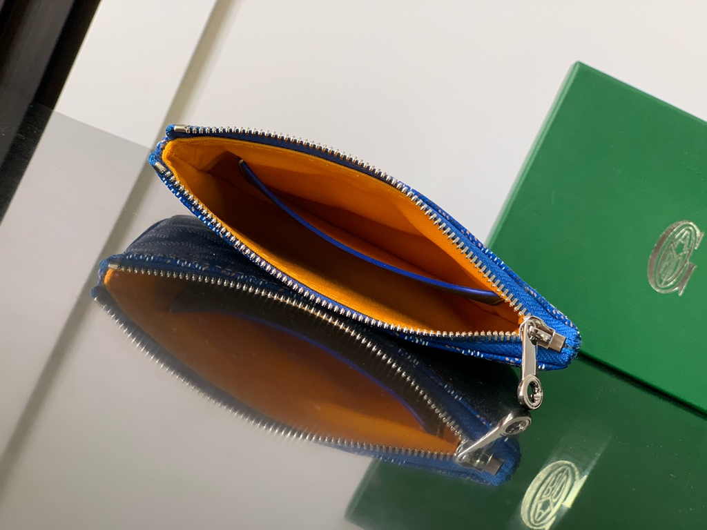 Goyard Sénat Nano Key Pouch 1061XS Blue Goyardine Canvas