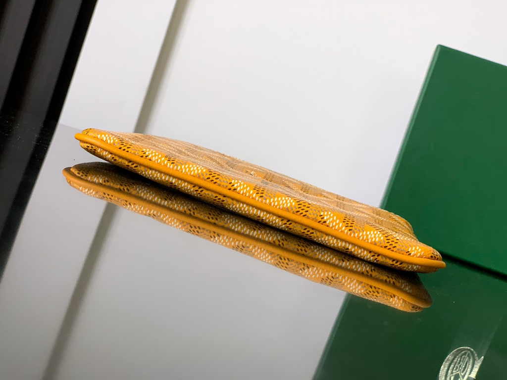 Goyard Sénat Nano Key Pouch 1061XS Yellow Goyardine Canvas