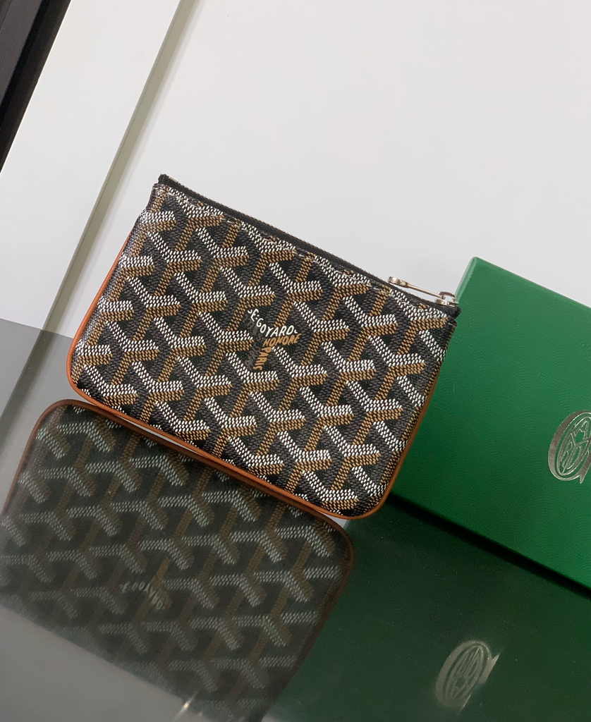 Goyard Sénat Nano Key Pouch 1061XS Brown Goyardine Canvas