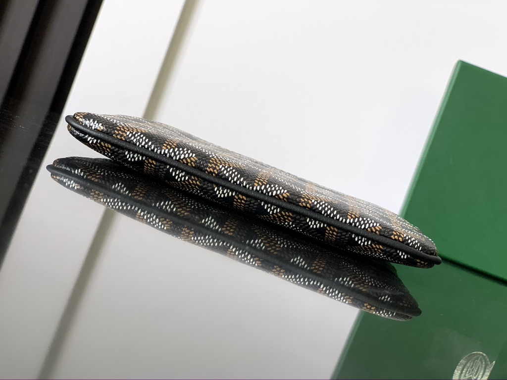 Goyard Sénat Nano Key Pouch 1061XS Black Goyardine Canvas