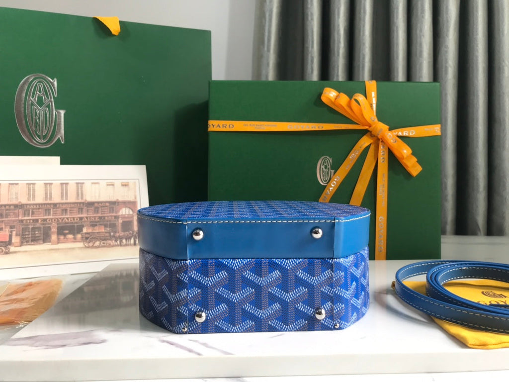 Goyard The Alto Hatbox Trunk Bag GY020381 Blue