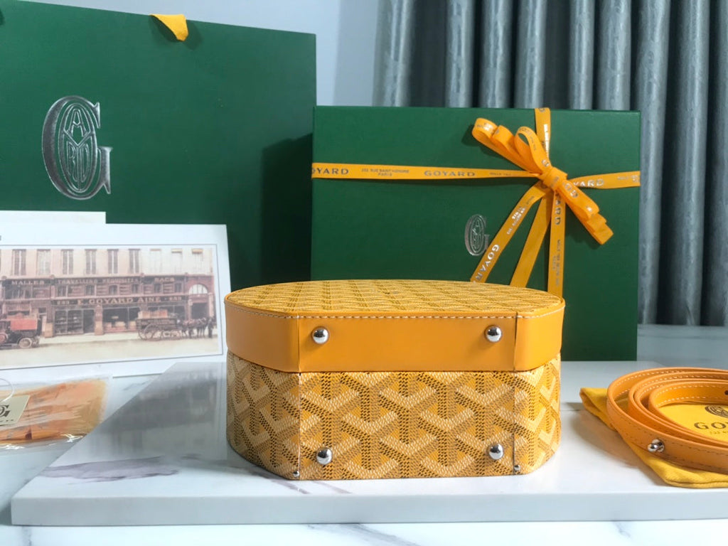 Goyard The Alto Hatbox Trunk Bag GY020381 Yellow