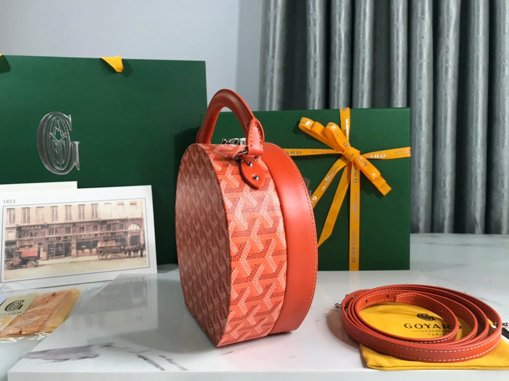 Goyard The Alto Hatbox Trunk Bag GY020381 Orange