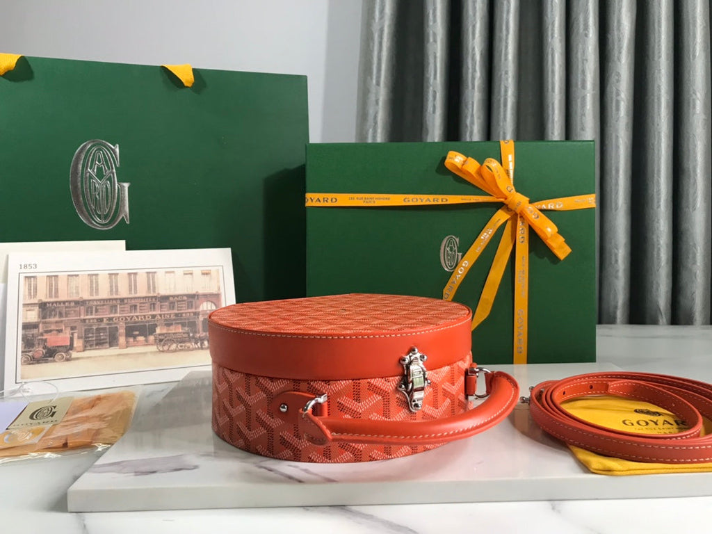 Goyard The Alto Hatbox Trunk Bag GY020381 Orange