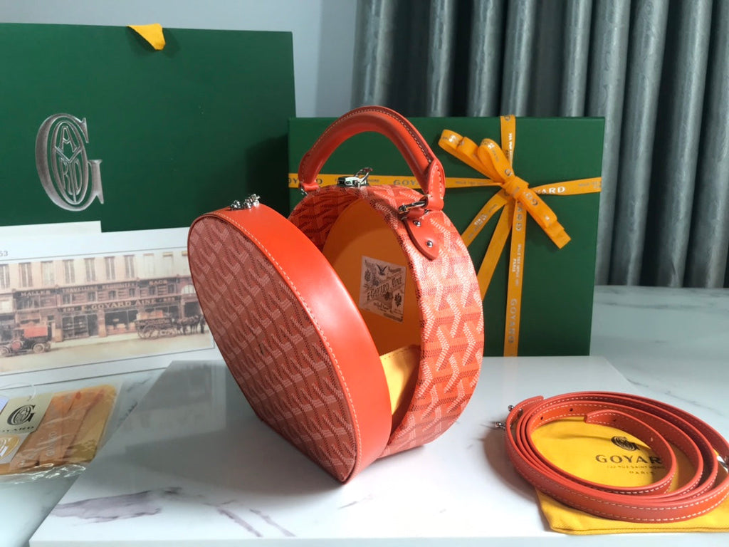 Goyard The Alto Hatbox Trunk Bag GY020381 Orange