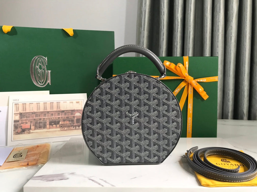 Goyard The Alto Hatbox Trunk Bag GY020381 Gray