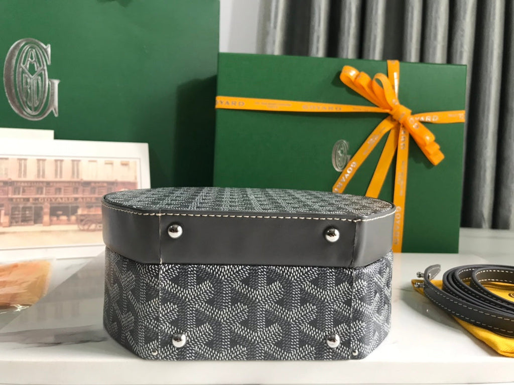 Goyard The Alto Hatbox Trunk Bag GY020381 Gray