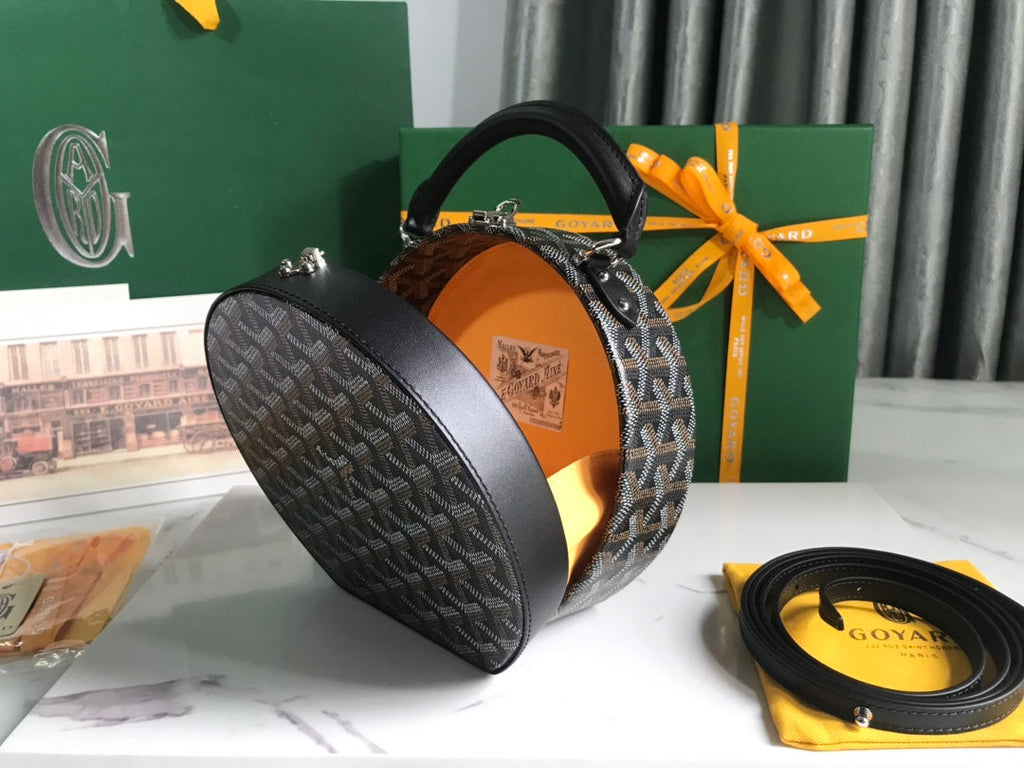 Goyard The Alto Hatbox Trunk Bag GY020381 Black