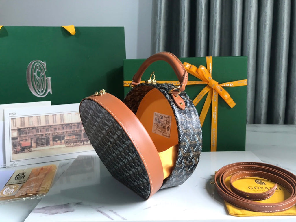 Goyard The Alto Hatbox Trunk Bag GY020381 Tan