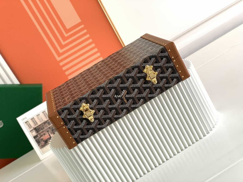 Goyard Travel bags Watch Case GY030290 Tan