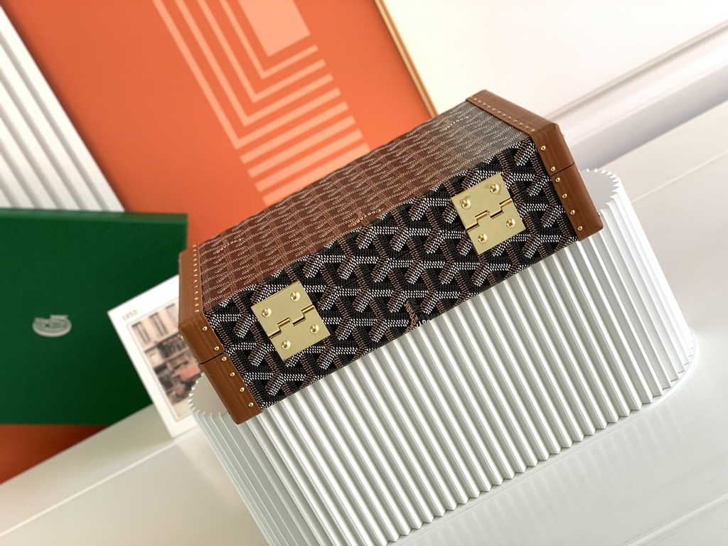 Goyard Travel bags Watch Case GY030290 Tan