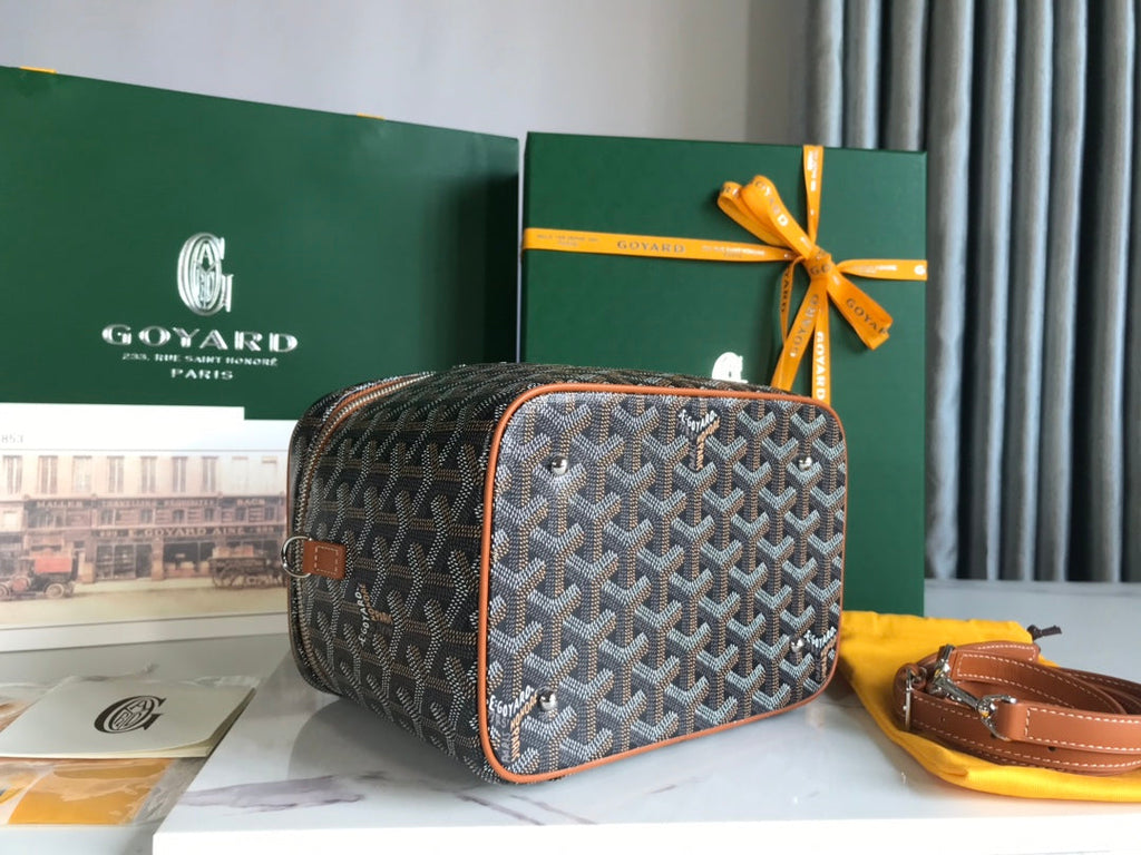 Goyard Vanity Case GY020185 Goyardine Canvas Tan