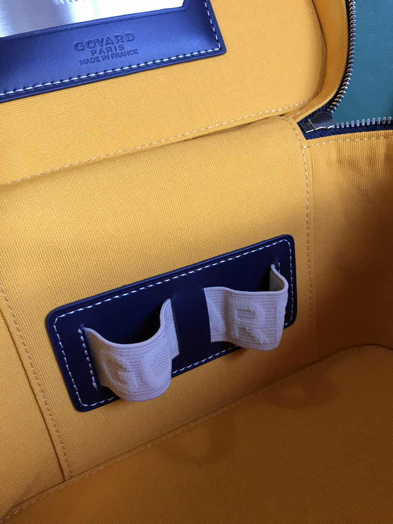 Goyard Vanity Case GY020185 Goyardine Canvas Navy Blue