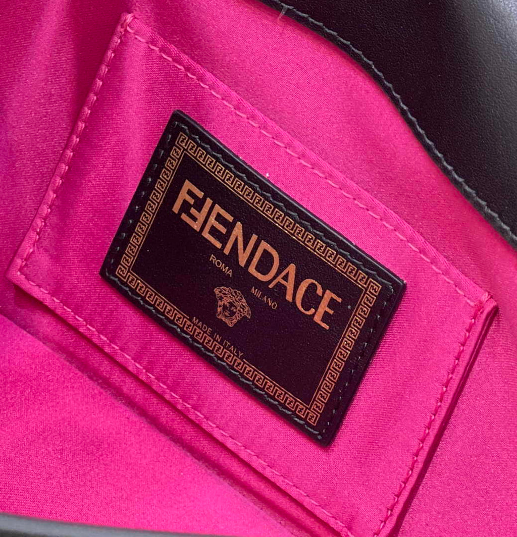 Fendi x Versace Fendace Brooch Baguette NM Bag 8BS068 Black - Default Title - View 7