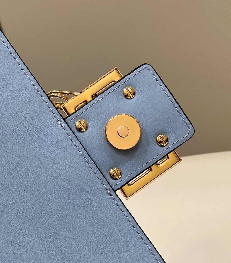 Fendi x Versace Fendace Brooch Baguette NM Bag 8BS068 Blue - Default Title - View 5