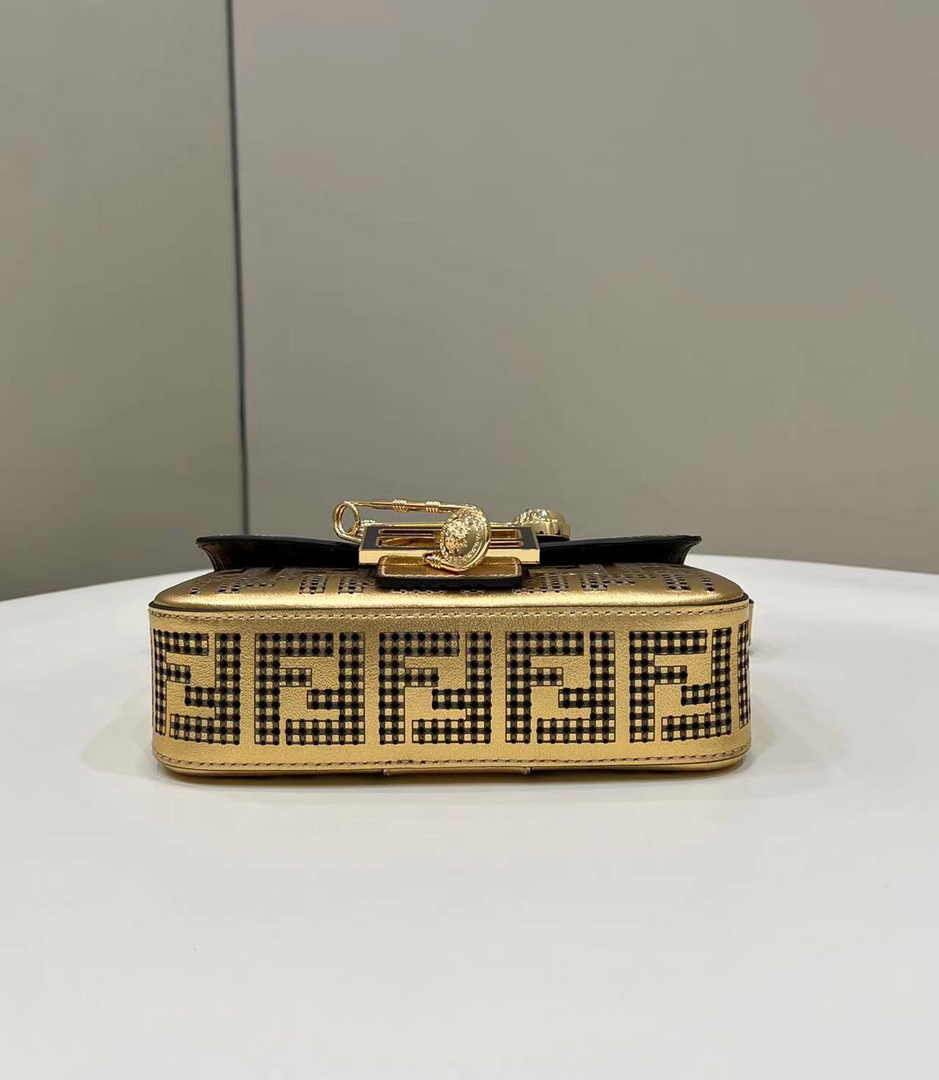 Fendi x Versace Fendace Brooch Baguette NM Bag 8BS066 Gold - Default Title - View 4