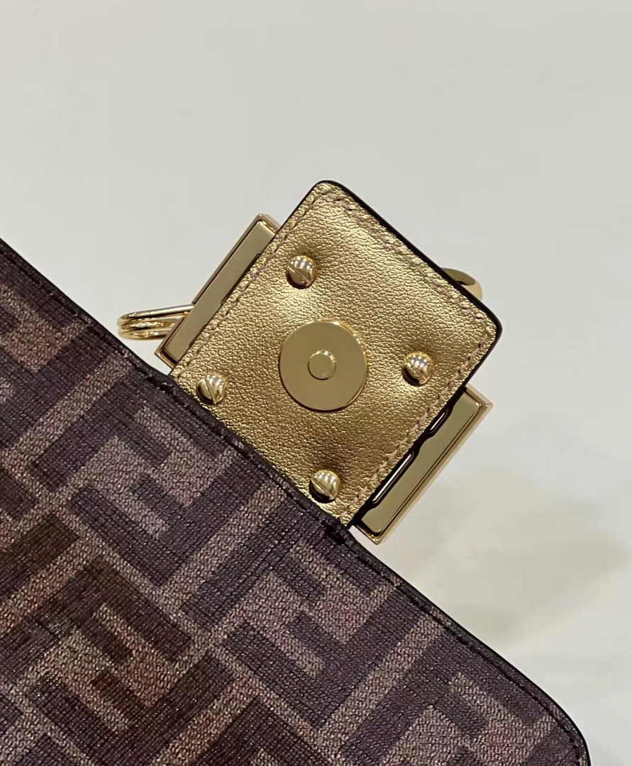 Fendi x Versace Fendace Brooch Baguette NM Bag 8BS066 Gold - Default Title - View 7
