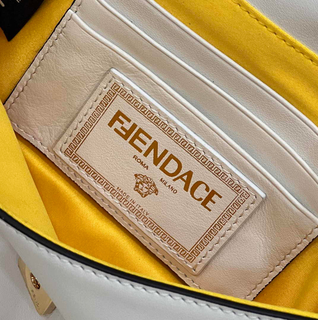 Fendi x Versace Fendace Brooch Baguette NM Bag 8BS066 Beige - Default Title - View 8