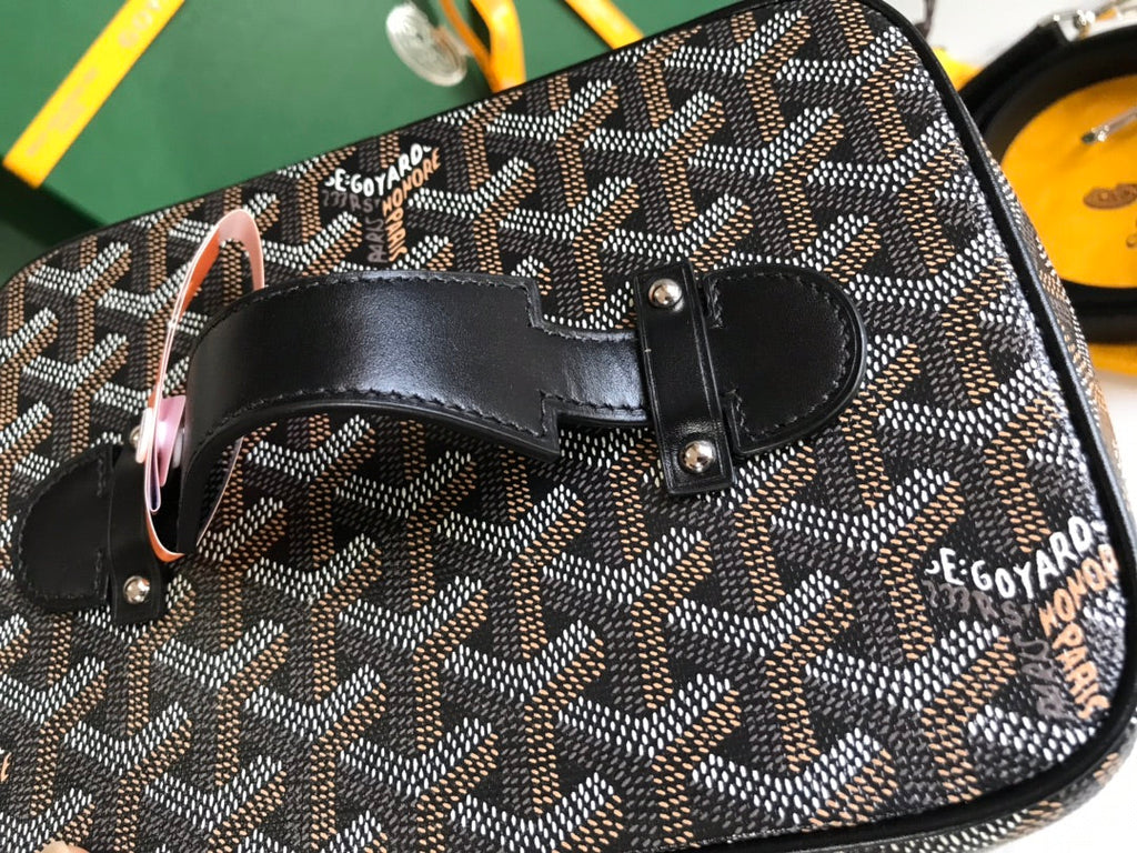 Goyard Vanity Case GY020185 Goyardine Canvas Black