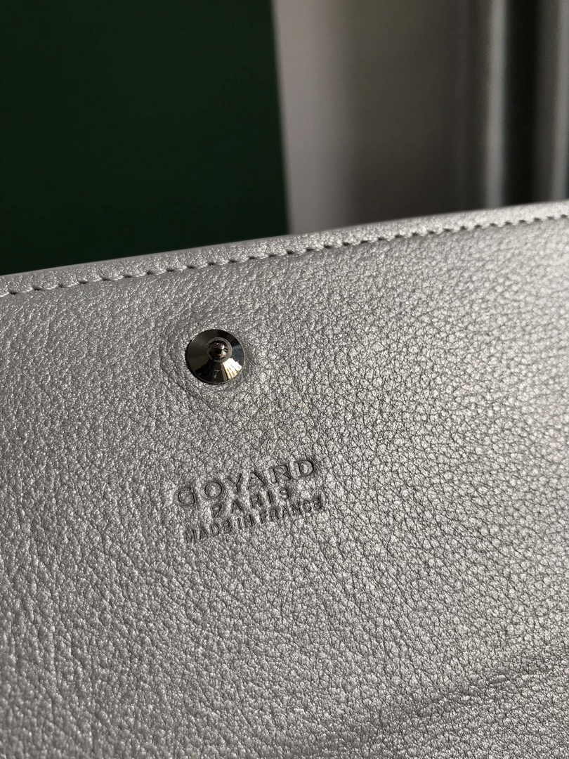 Goyard Varenne Continental Wallet 02019 Light Gray Goyardine Canvas