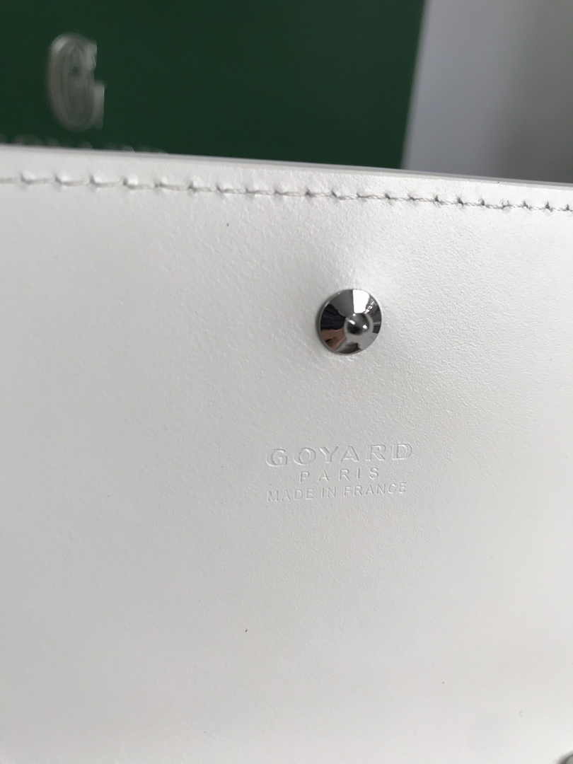 Goyard Varenne Continental Wallet 02019 Goyardine Canvas White