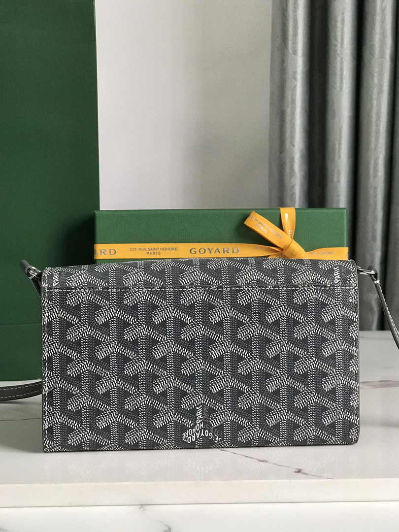 Goyard Varenne Continental Wallet 02019 Goyardine Canvas Gray