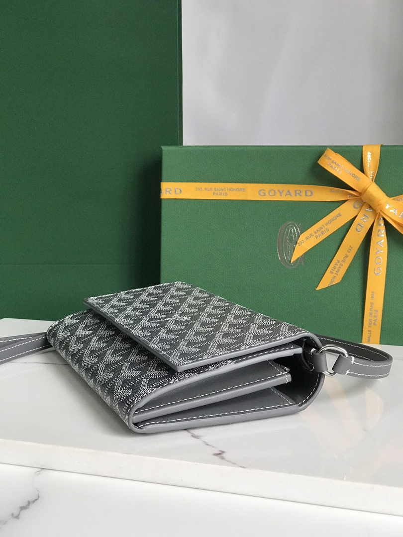 Goyard Varenne Continental Wallet 02019 Goyardine Canvas Gray