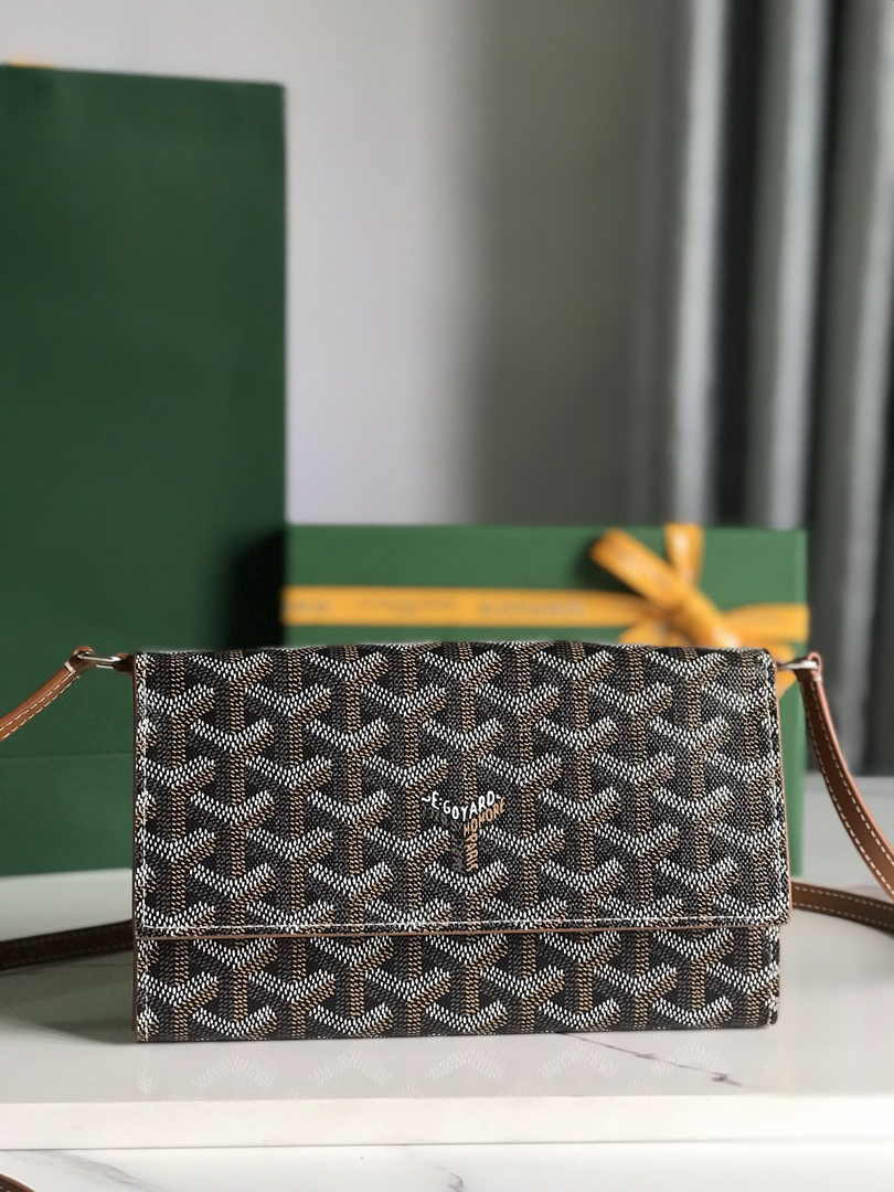 Goyard Varenne Continental Wallet 02019 Goyardine Canvas Brown