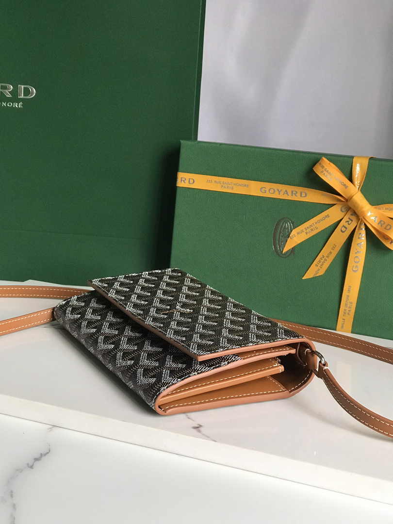 Goyard Varenne Continental Wallet 02019 Goyardine Canvas Brown