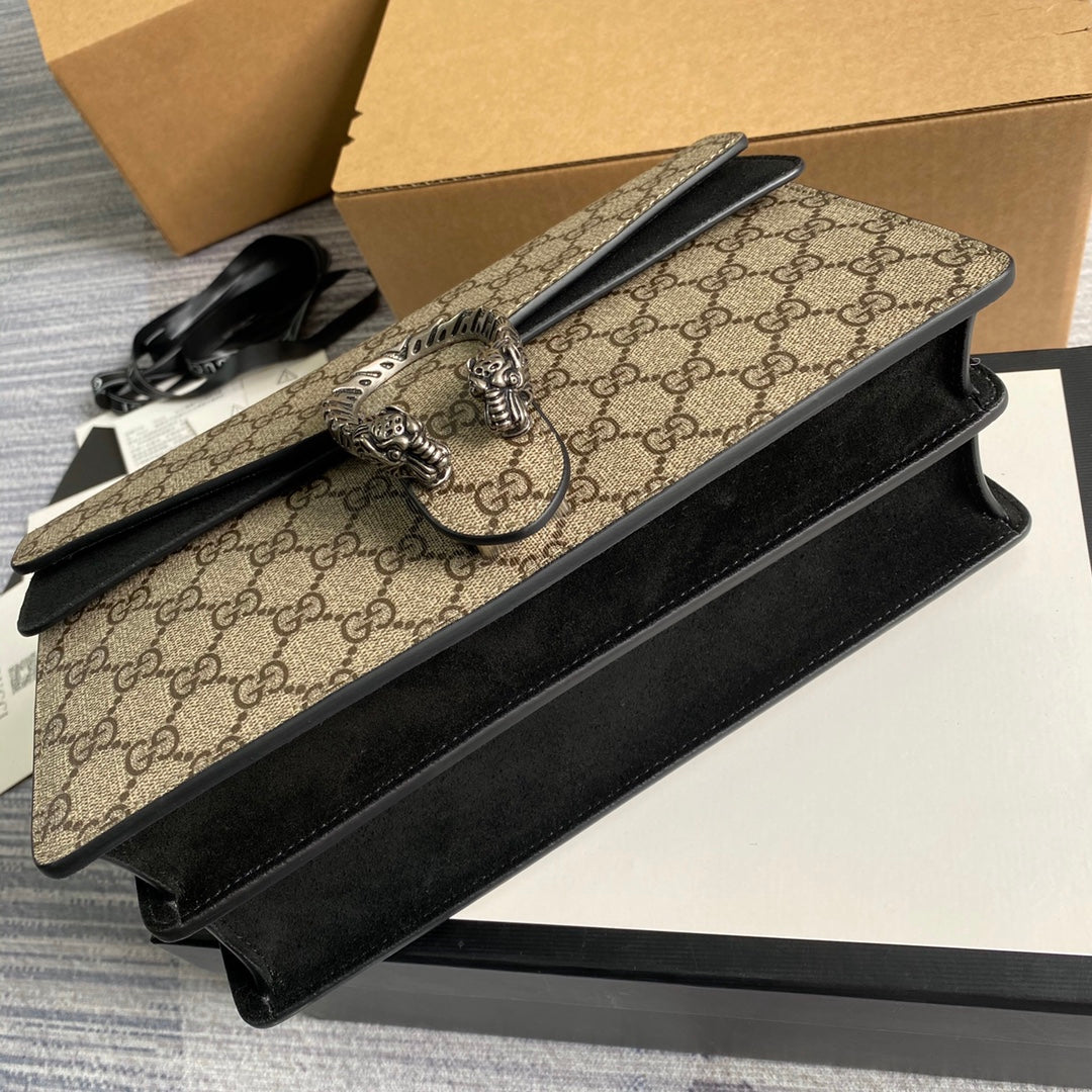 Gucci 400249 Dionysus small GG shoulder bag Black