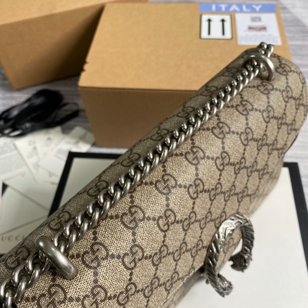 Gucci 400249 Dionysus small GG shoulder bag Black