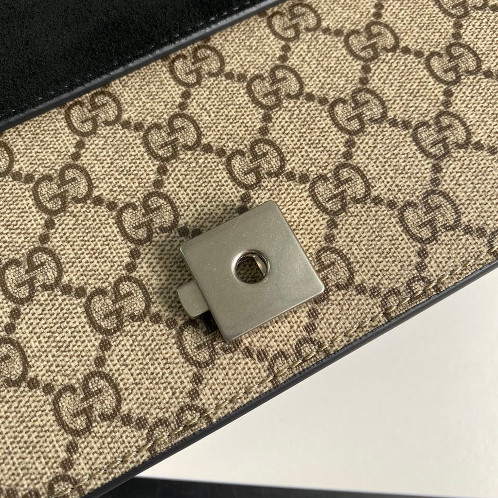 Gucci 400249 Dionysus small GG shoulder bag Black