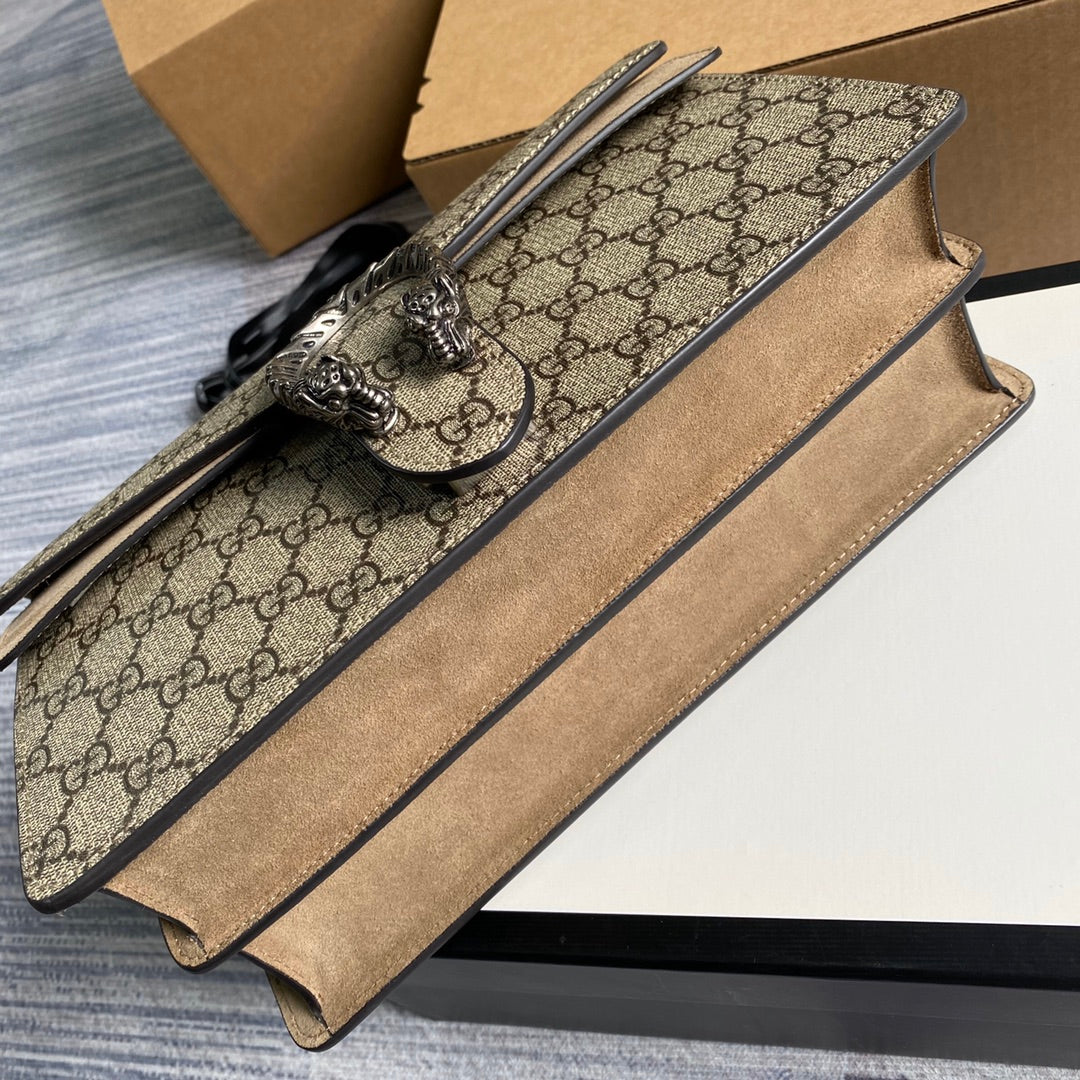 Gucci 400249 Dionysus small GG shoulder bag Beige