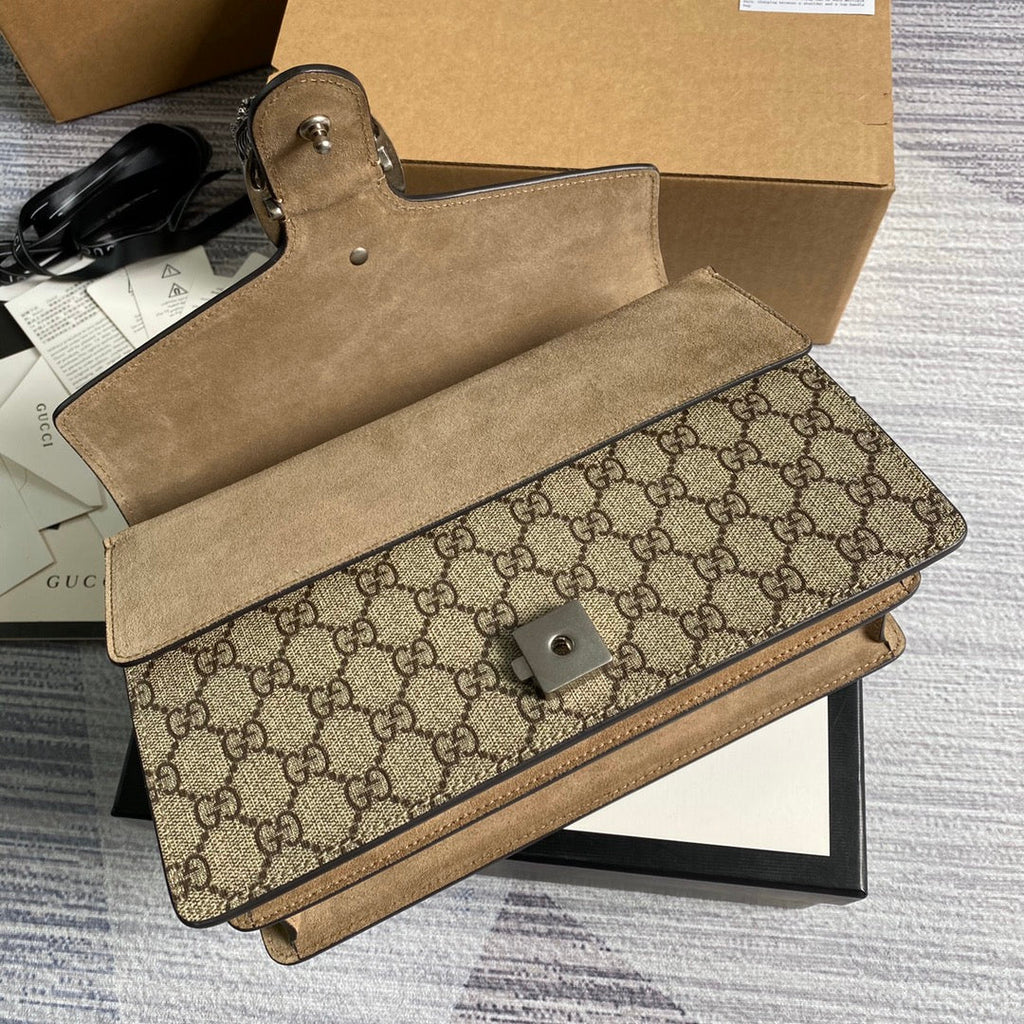 Gucci 400249 Dionysus small GG shoulder bag Beige