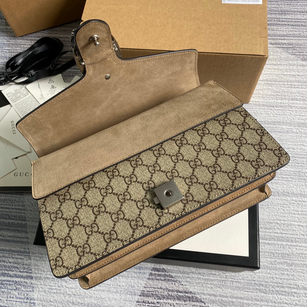 Gucci 400249 Dionysus small GG shoulder bag Beige