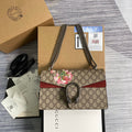 Gucci 400249 Dionysus small GG shoulder bag flower red