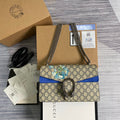 Gucci 400249 Dionysus small GG shoulder bag flower blue