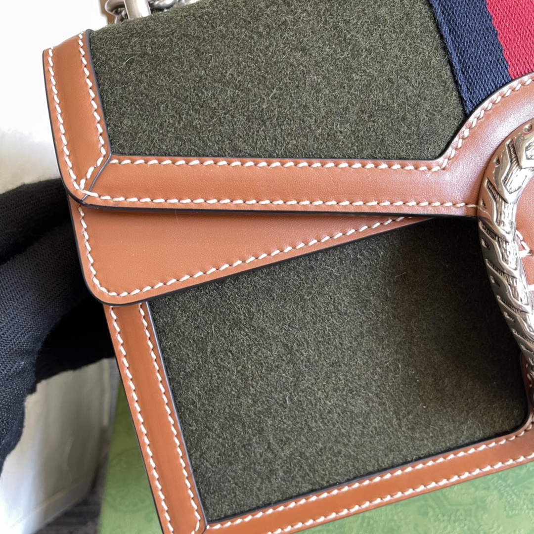 Gucci 400249 Dionysus small shoulder bag brown leather