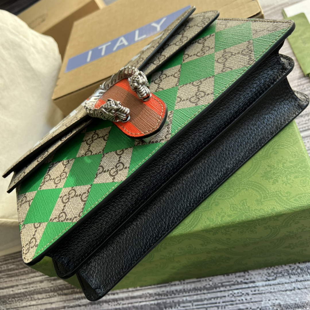 Gucci 400249 Dionysus small shoulder bag beige black
