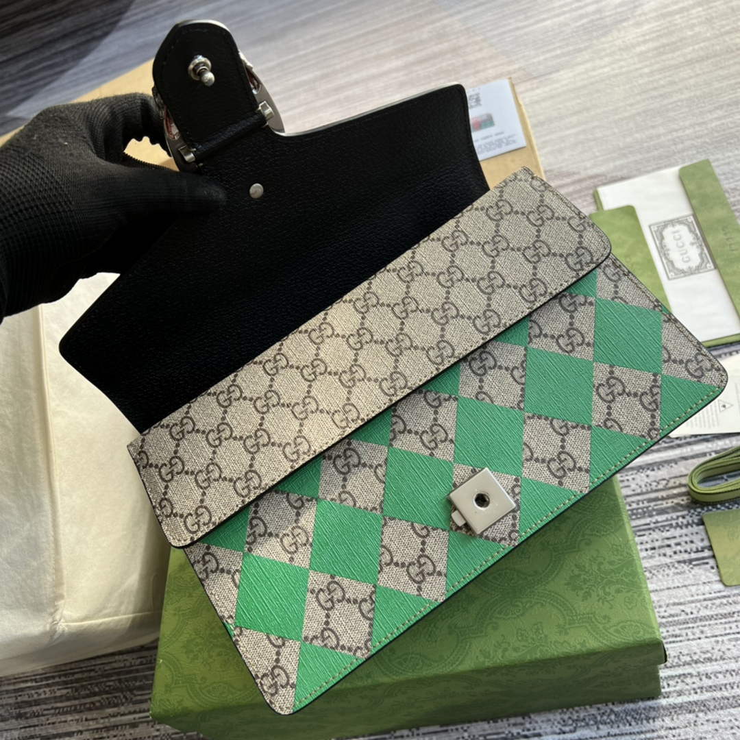 Gucci 400249 Dionysus small shoulder bag beige black
